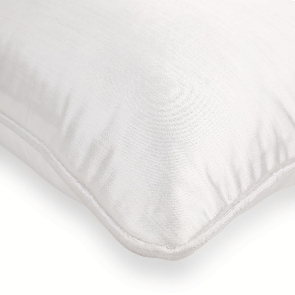 Aspen 35*65 Beyaz Kadife Kırlent