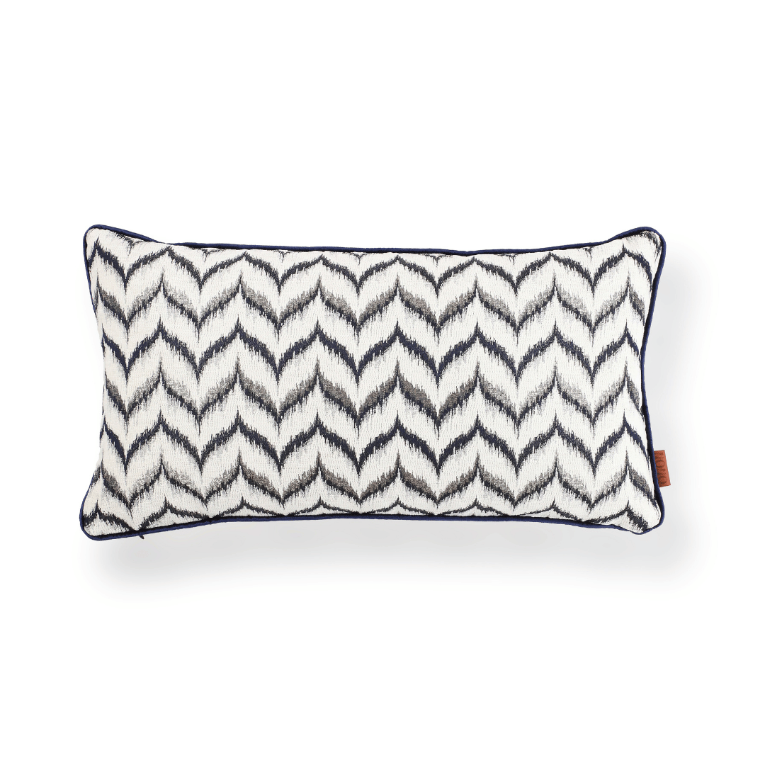 Vicente Zigzag 35*65 Beyaz Viskon Kırlent