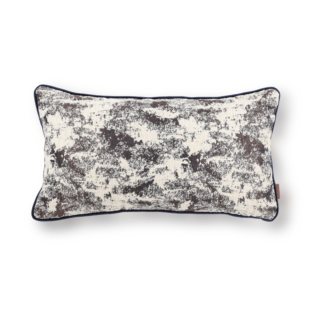 Vicente 35*65 Krem & Lacivert Viskon Kırlent