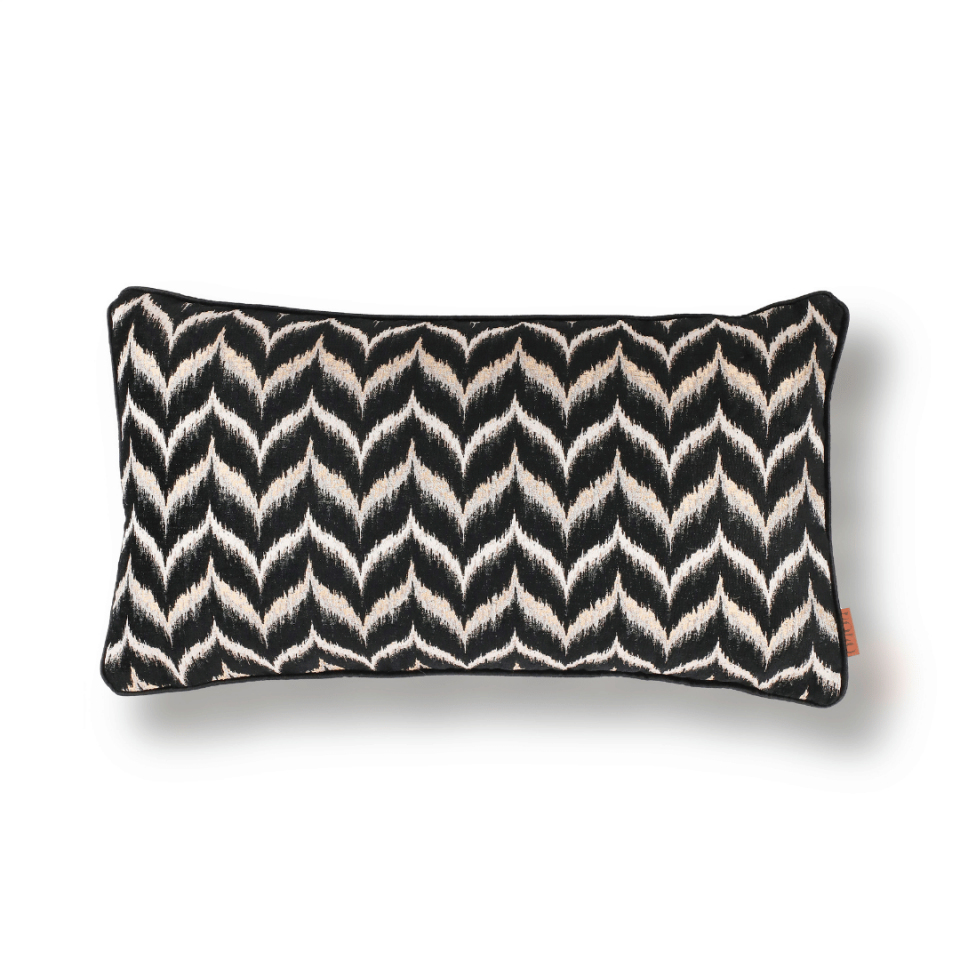 Vicente Zigzag 35*65 Siyah Viskon Kırlent
