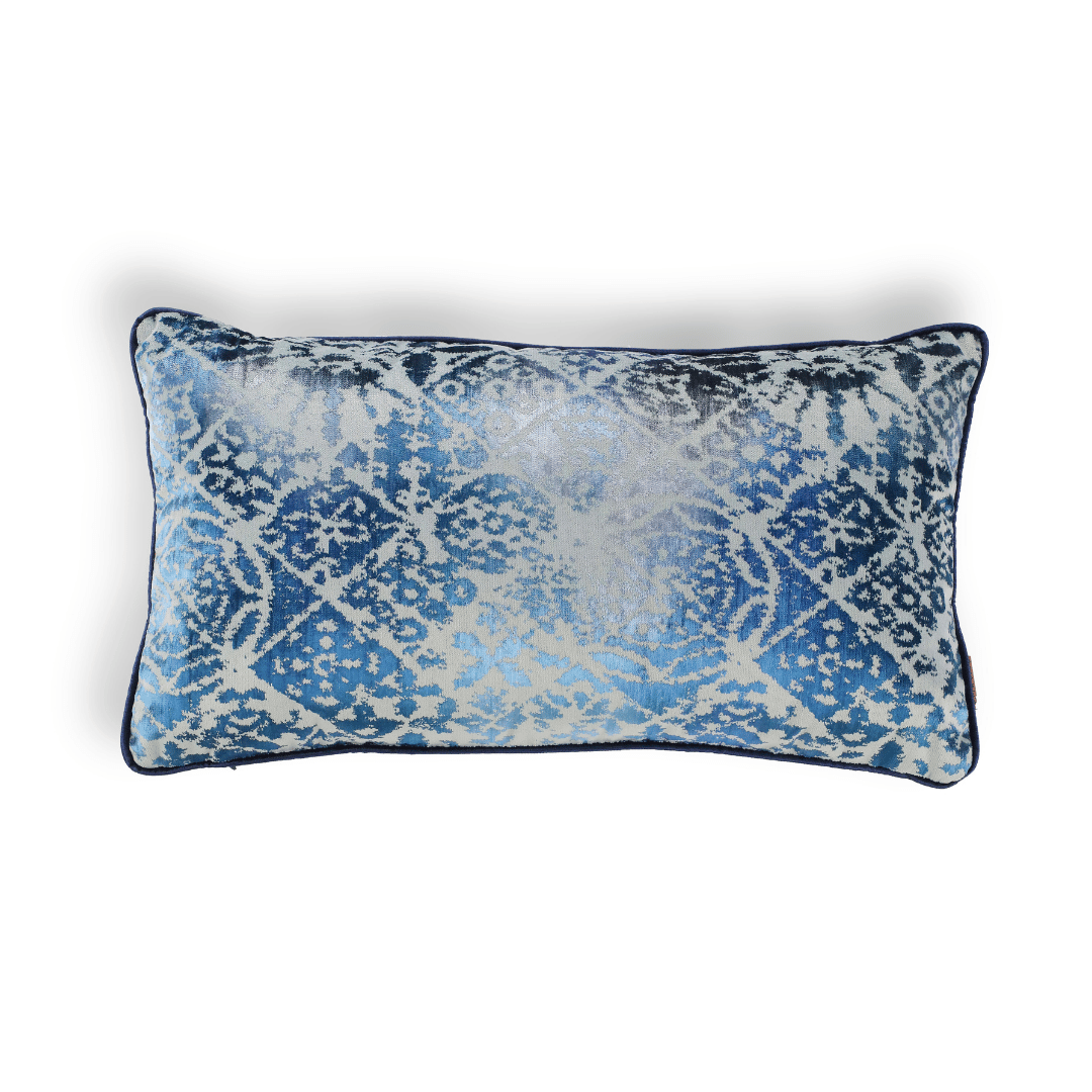 Oliva Geo 35*65 Lacivert Kadife Kırlent