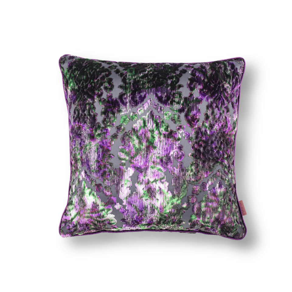 Celina Damask 50*50 Yeşil Kadife Kırlent