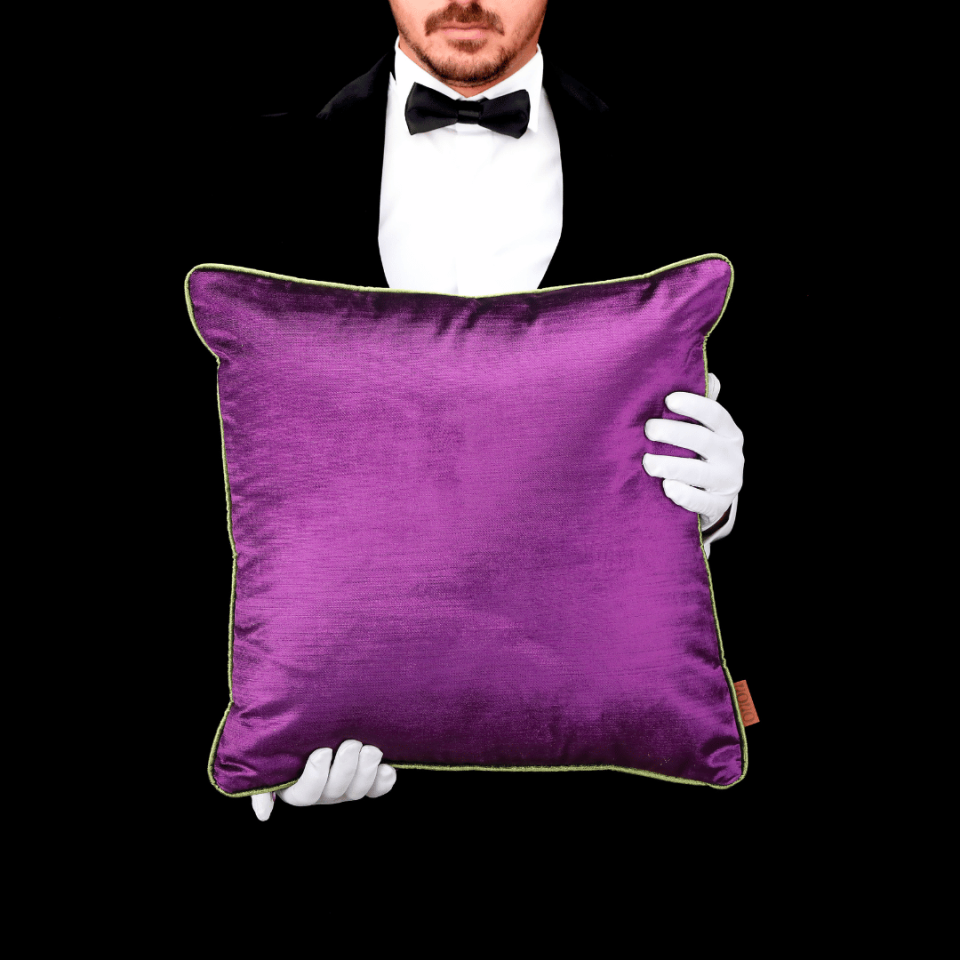 Aspen 50*50 Mürdüm Kadife Kırlent