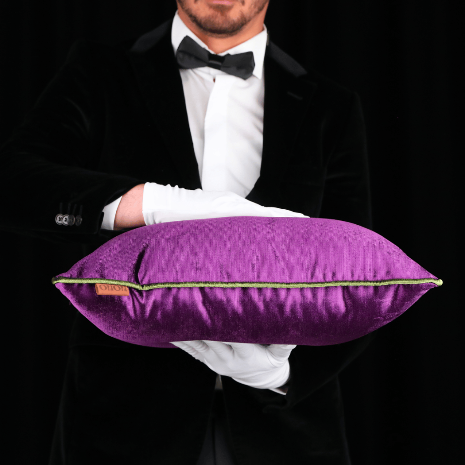 Aspen 50*50 Mürdüm Kadife Kırlent