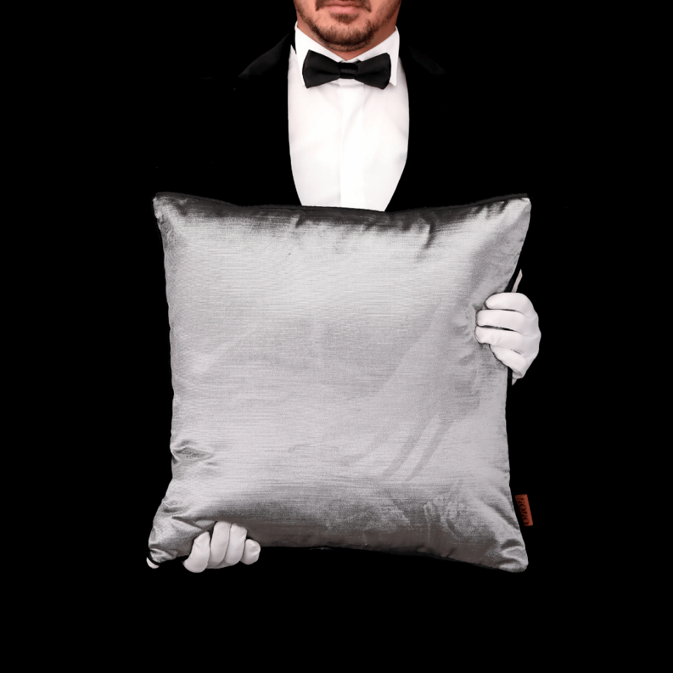 Aspen 50*50 Gri Kadife Kırlent