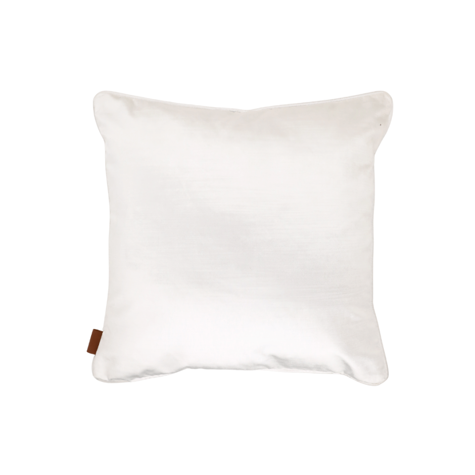 Aspen 50*50 Beyaz Kadife Kırlent