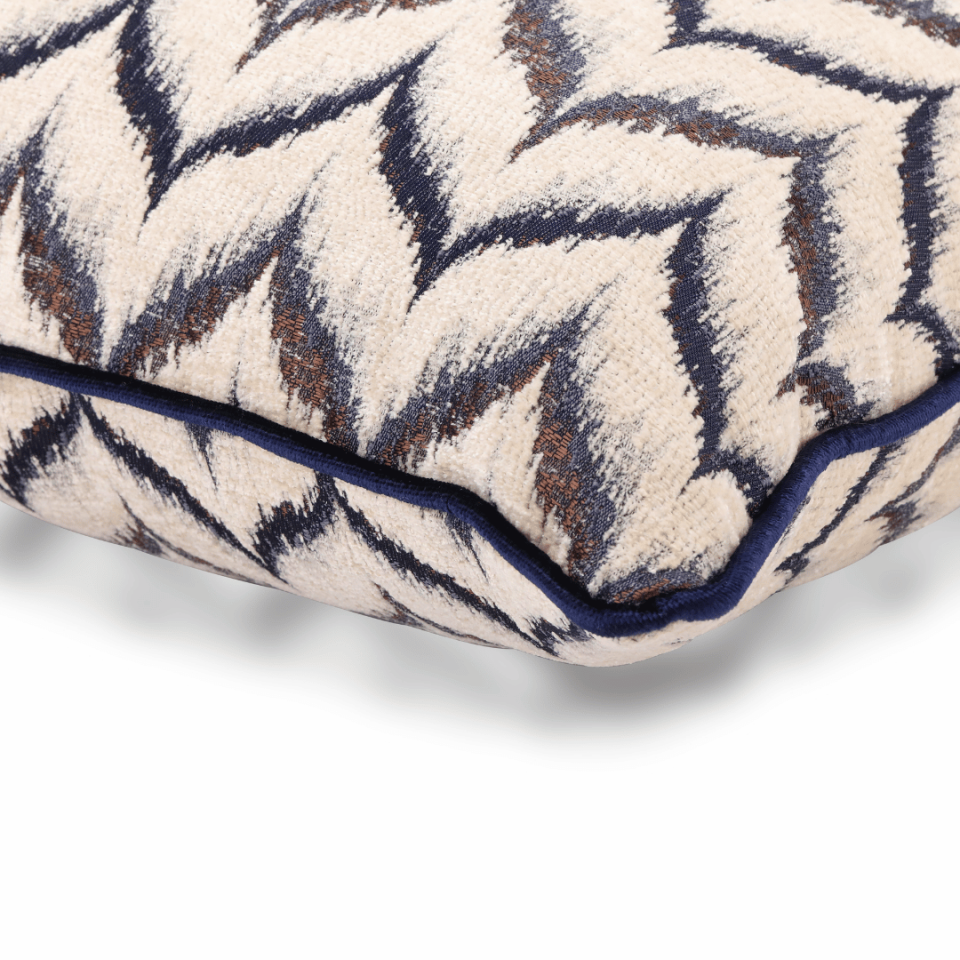 Vicente Zigzag 50*50 Krem Viskon Kırlent