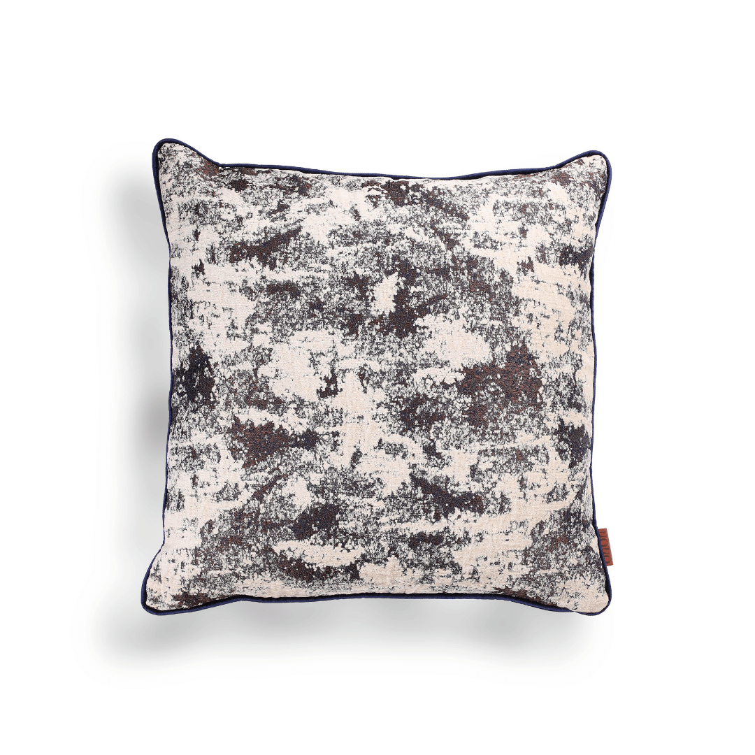 Vicente 50*50 Krem & Lacivert Viskon Kırlent