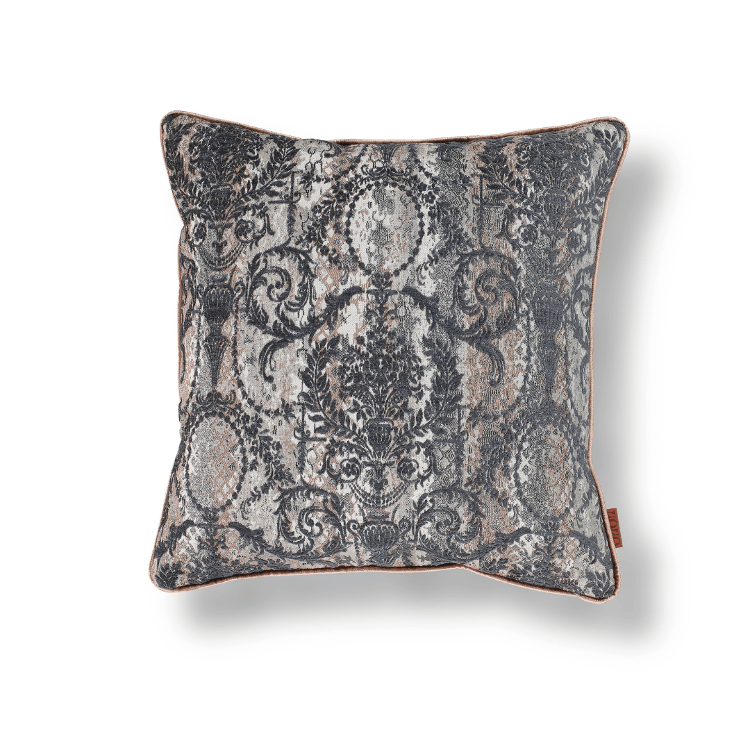 Vicente Vazo 50*50 Gri Viskon Kırlent