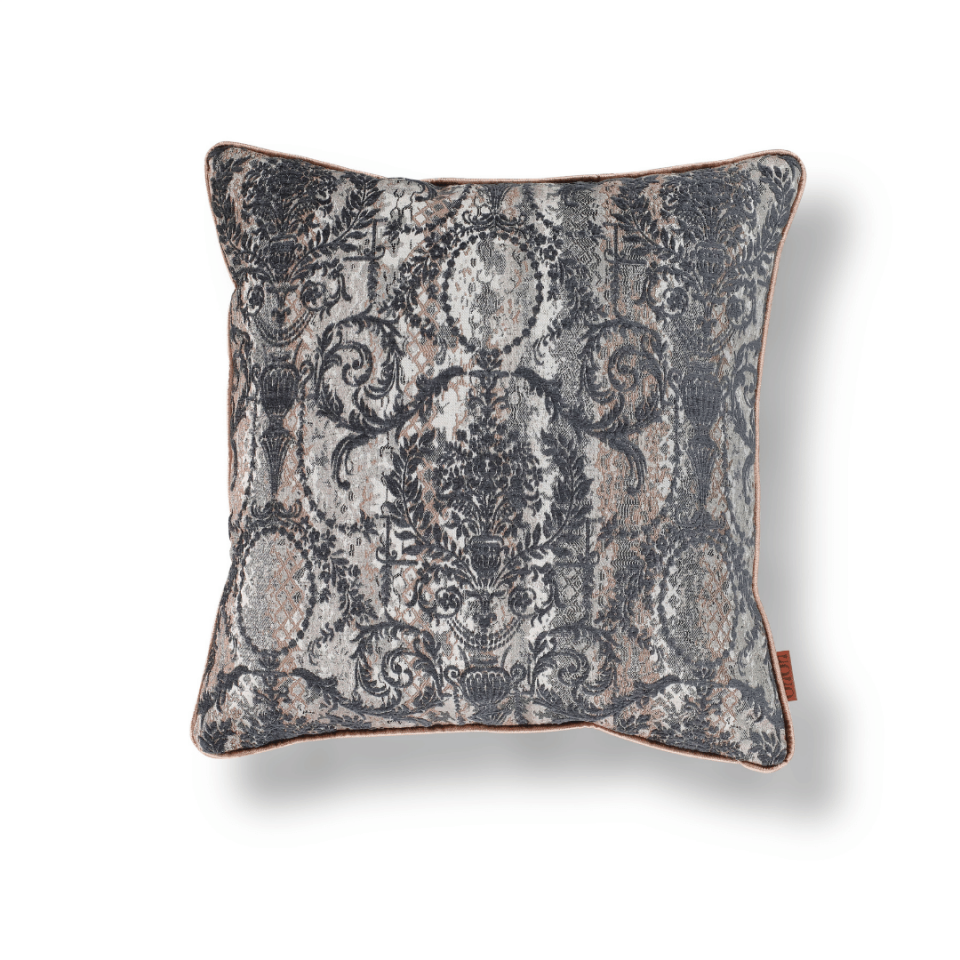 Vicente Vazo 50*50 Gri Viskon Kırlent