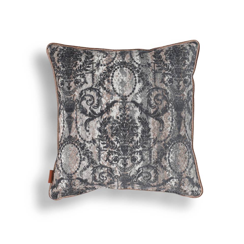 Vicente Vazo 50*50 Gri Viskon Kırlent