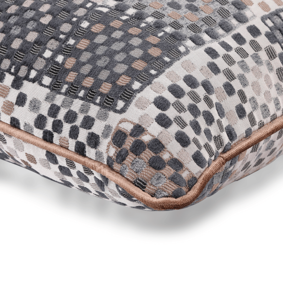 Vicente Benek 50*50 Gri Viskon Kırlent