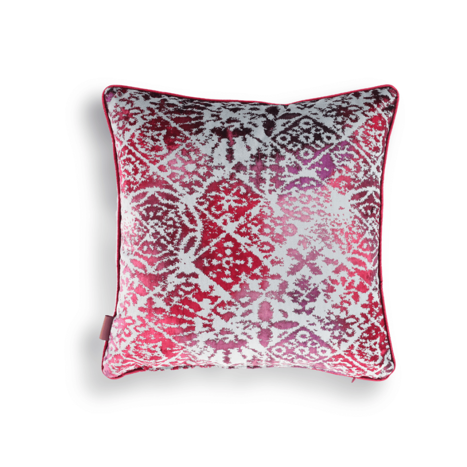 Oliva Geo 50*50 Kırmızı Kadife Kırlent