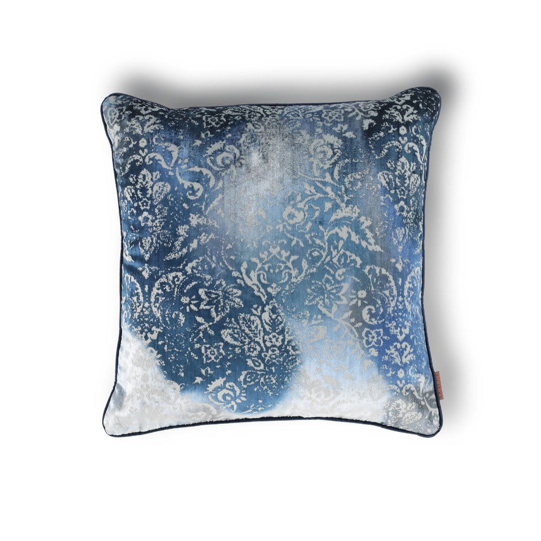 Oliva Damask 50*50 Lacivert Kadife Kırlent