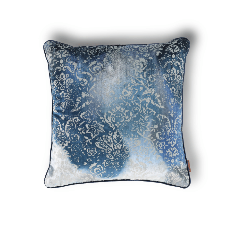 Oliva Damask 50*50 Lacivert Kadife Kırlent