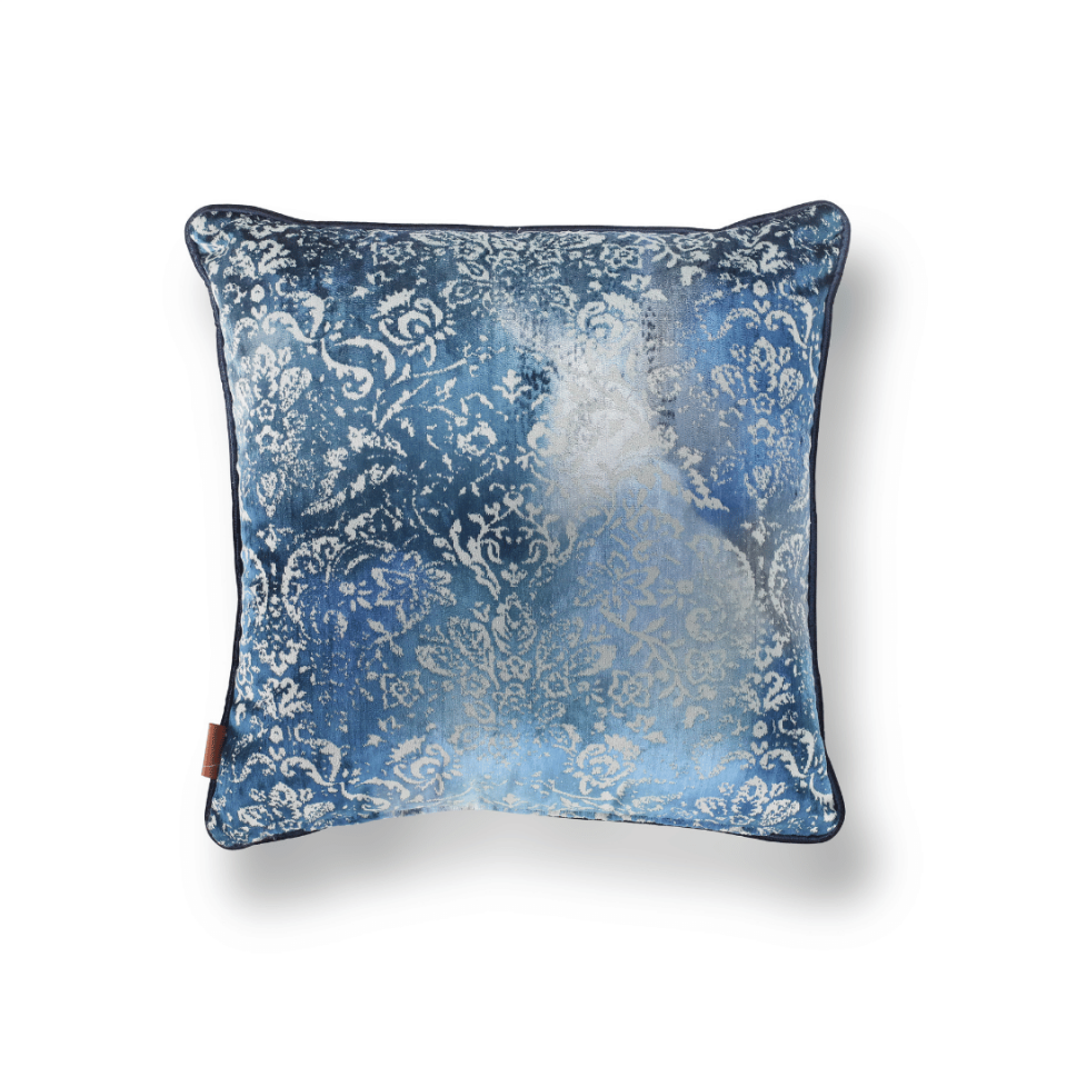 Oliva Damask 50*50 Lacivert Kadife Kırlent