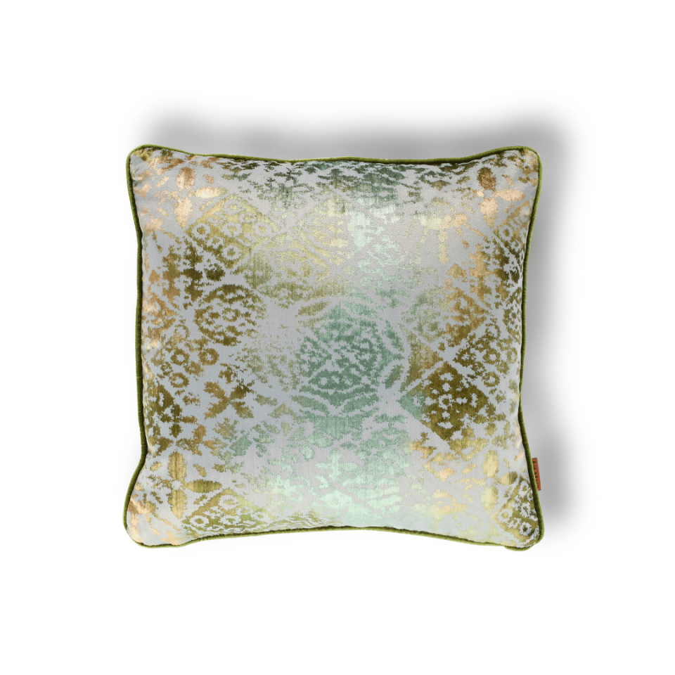 Oliva Geo 50*50 Yeşil Kadife Kırlent