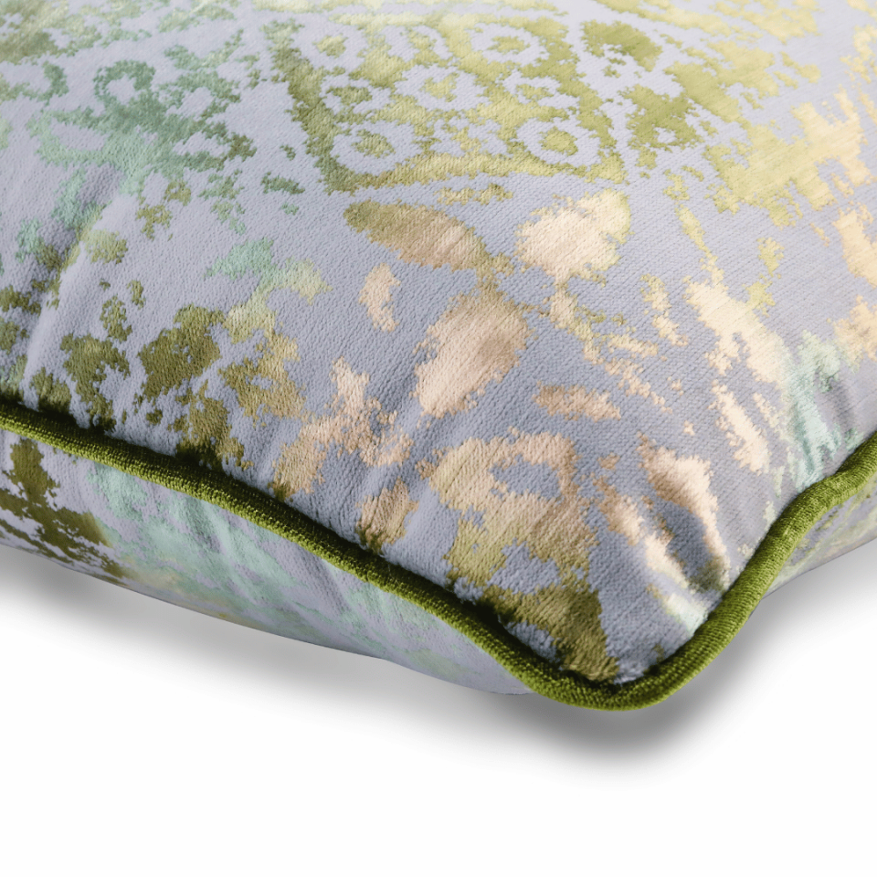 Oliva Geo 50*50 Yeşil Kadife Kırlent