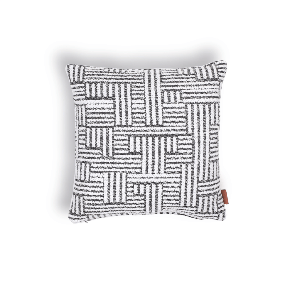 Abby 45*45 Siyah & Beyaz Etro Kırlent