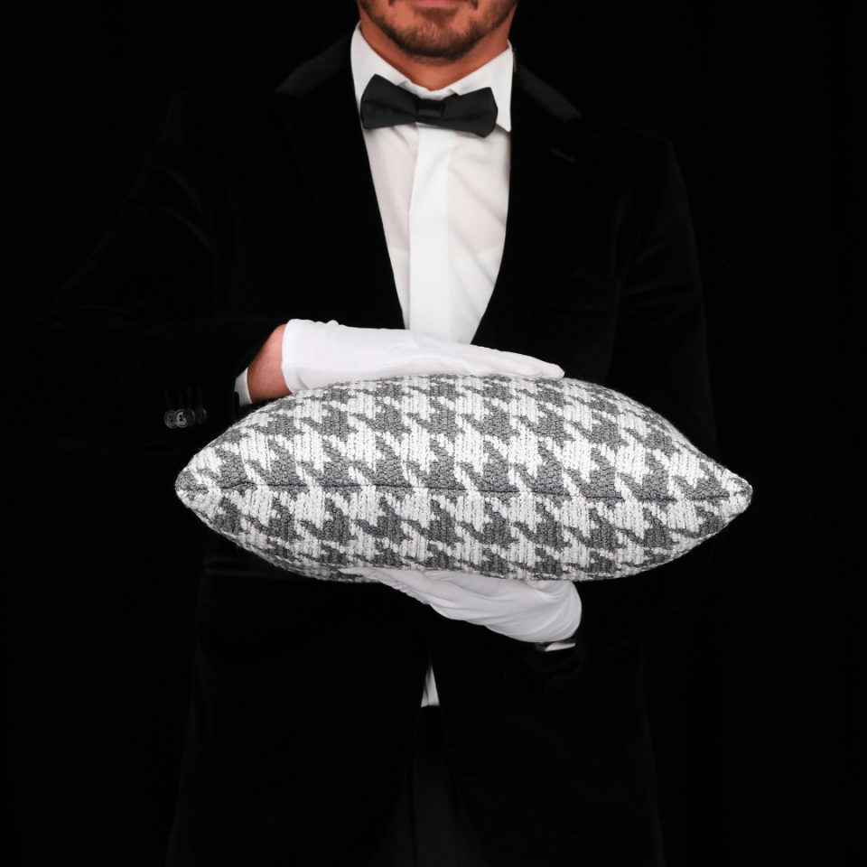 Baby 45*45 Gri Kazayağı Bukle Kırlent