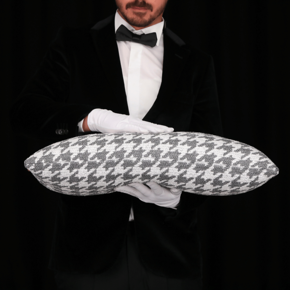 Baby 35*65 Gri Kazayağı Bukle Kırlent