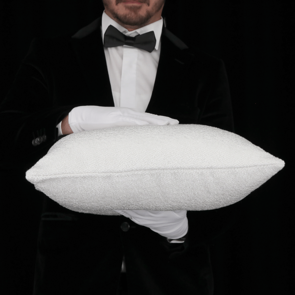 Bella 50*50 Beyaz Bukle Kırlent