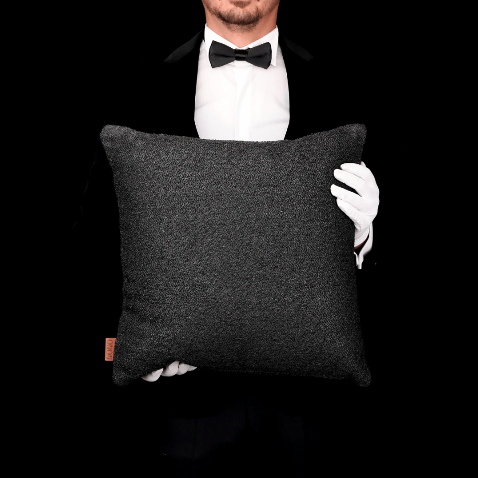 Bella 50*50 Siyah Bukle Kırlent