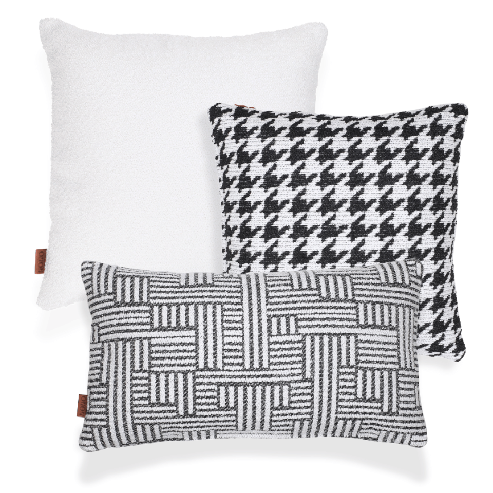 Baby & Bella & Abby Beyaz 3'lü Kırlent Seti