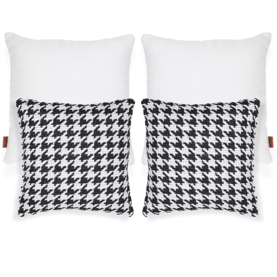 Baby & Bella Siyah & Beyaz 4'lü Kırlent Seti