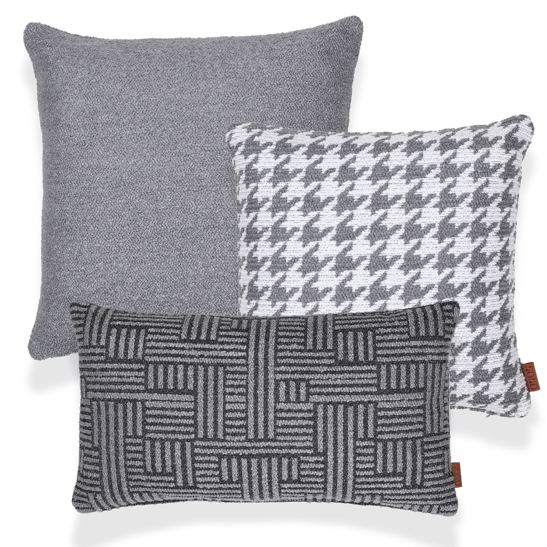 Baby & Bella & Abby Gri 3'lü Kırlent Seti