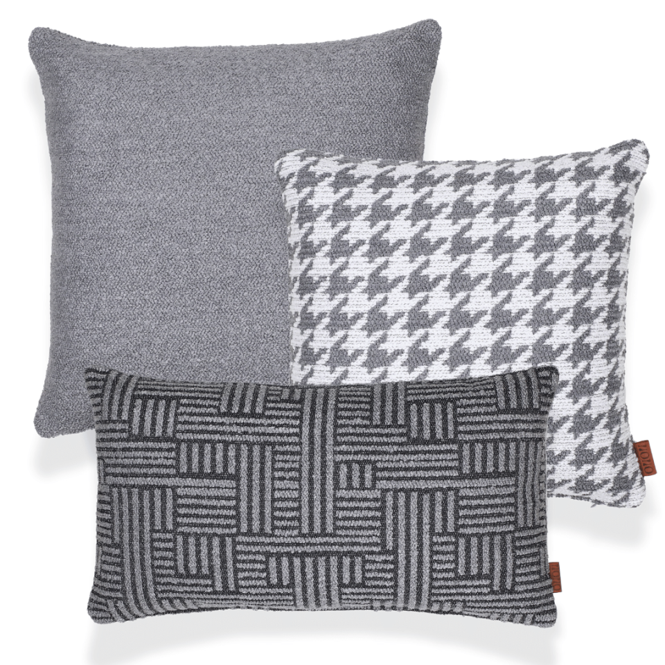 Baby & Bella & Abby Gri 3'lü Kırlent Seti