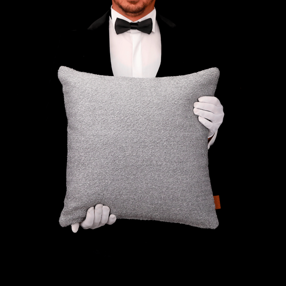 Baby & Bella Gri Bukle 4'lü Kırlent Seti