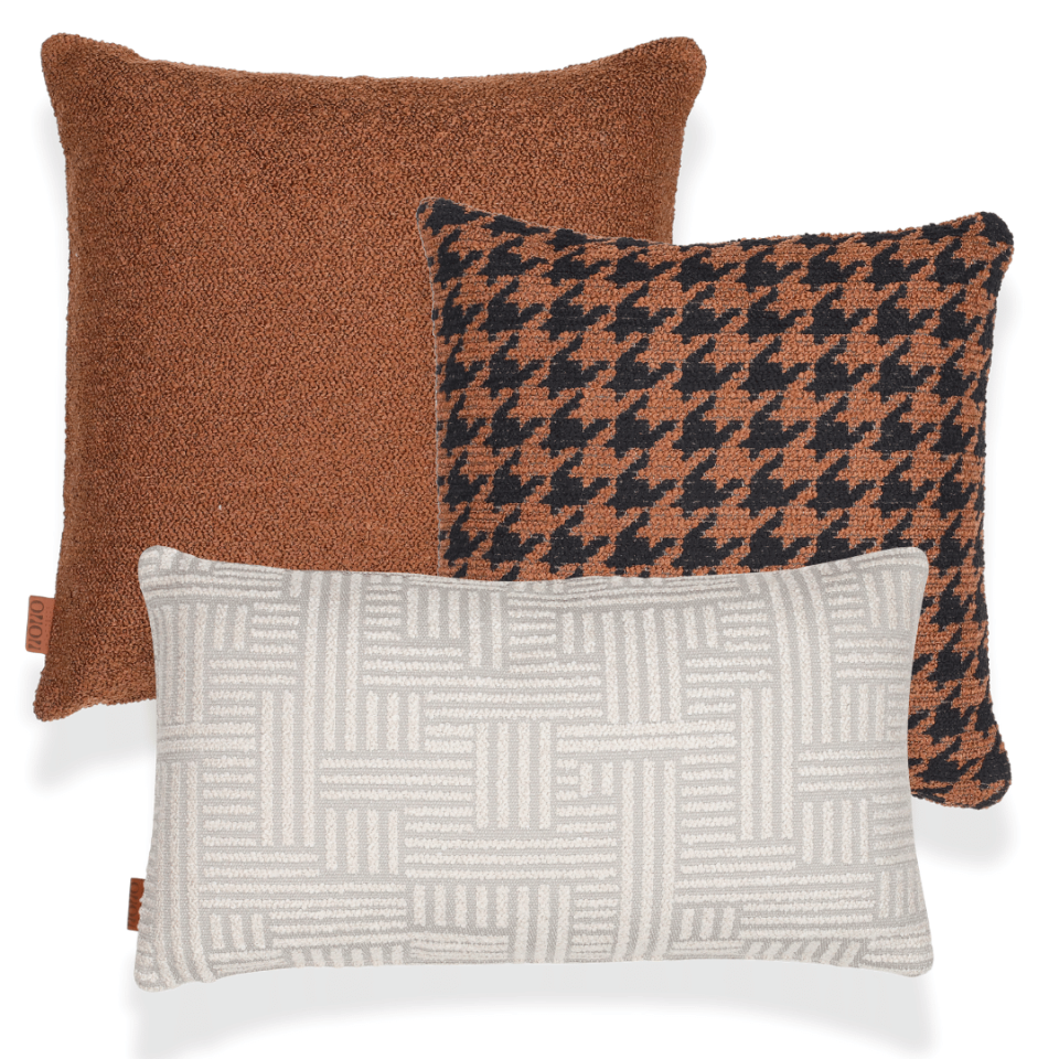 Baby & Bella & Abby Kahve 3'lü Kırlent Seti