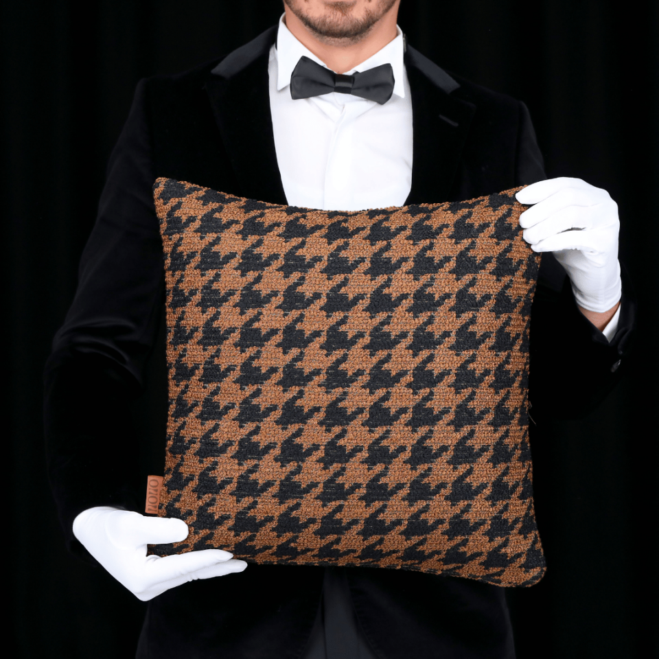 Baby & Bella Kahve Bukle 4'lü Kırlent Seti