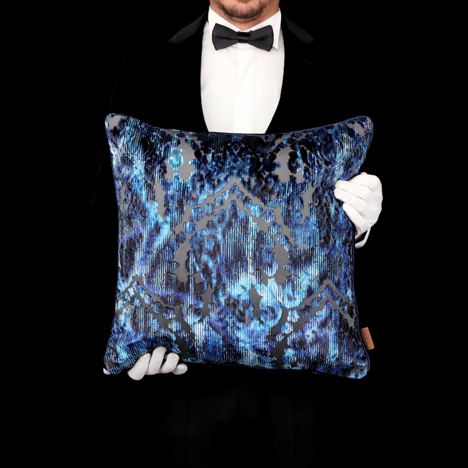 Celina & Aspen Lacivert Kadife 6'lı Kırlent Seti