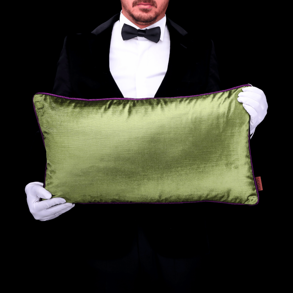 Celina & Aspen Yeşil Kadife 3'lü Kırlent Seti