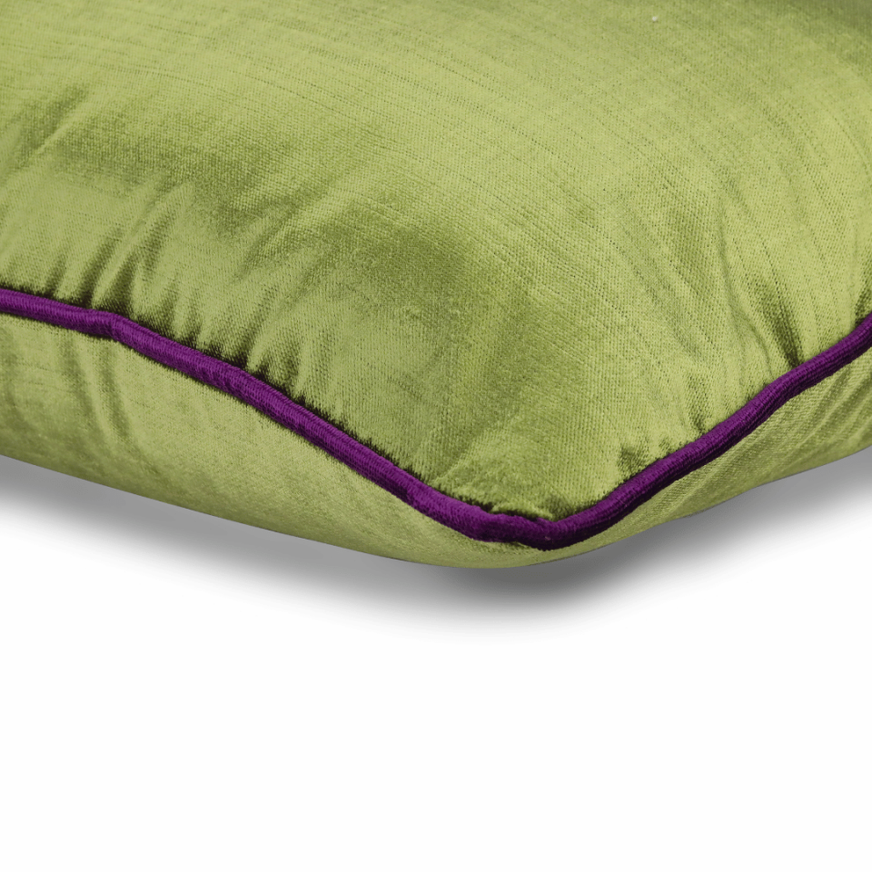 Celina & Aspen Yeşil Kadife 3'lü Kırlent Seti