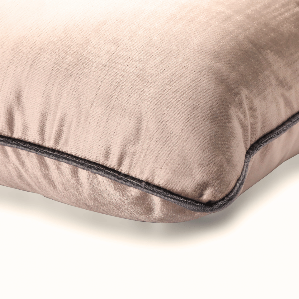 Celina & Aspen Krem Kadife 4'lü Kırlent Seti