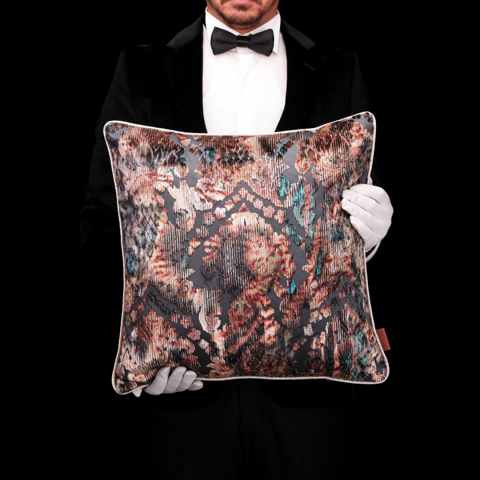 Celina & Aspen Krem Kadife 6'lı Kırlent Seti