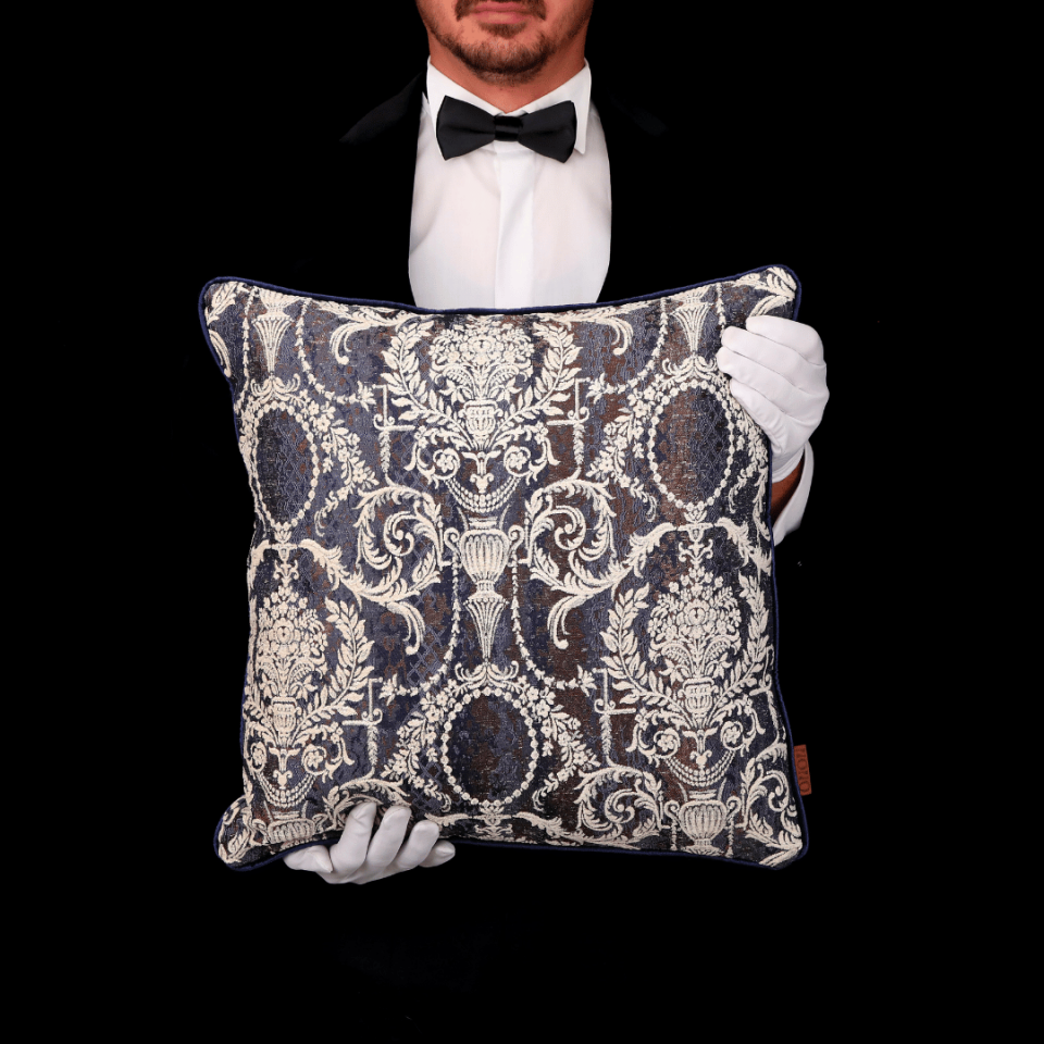 Vicente & Aspen Krem Viskon 3'lü Kırlent Seti