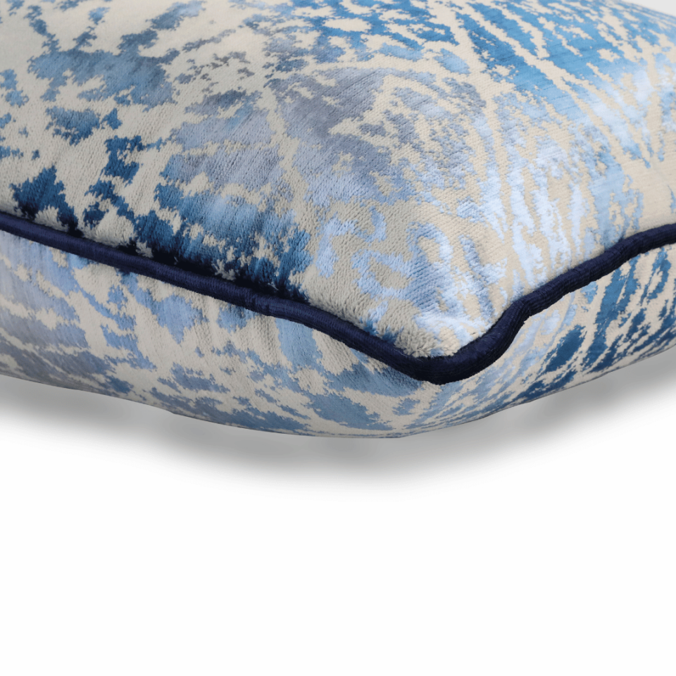 Oliva & Aspen Lacivert Kadife 3'lü Kırlent Seti