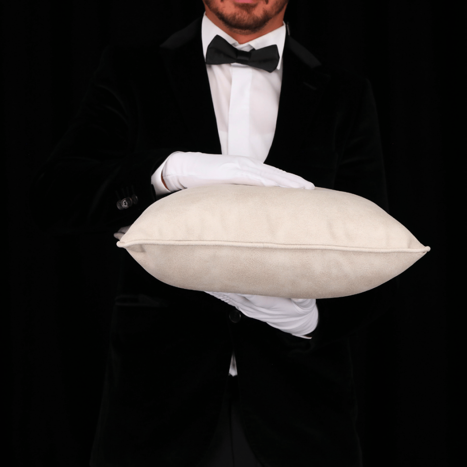 Country 45*45 Krem İtalyan Nubuk Kırlent