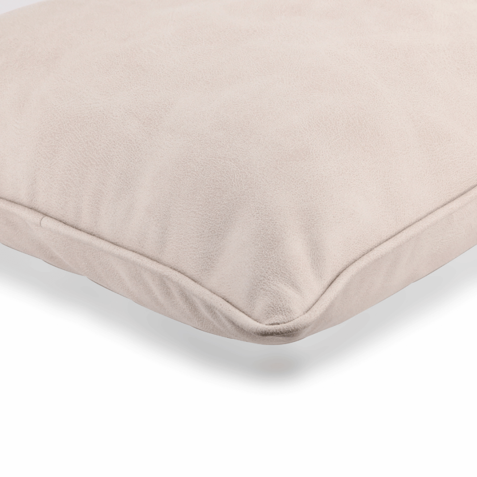 Country 45*45 Krem İtalyan Nubuk Kırlent