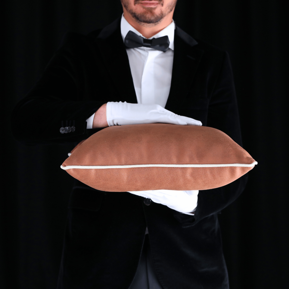 Country 45*45 Taba İtalyan Nubuk Kırlent