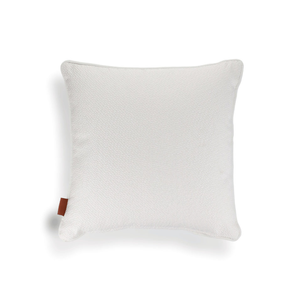 Fiona 45*45 Beyaz Zigzag Saten Kırlent