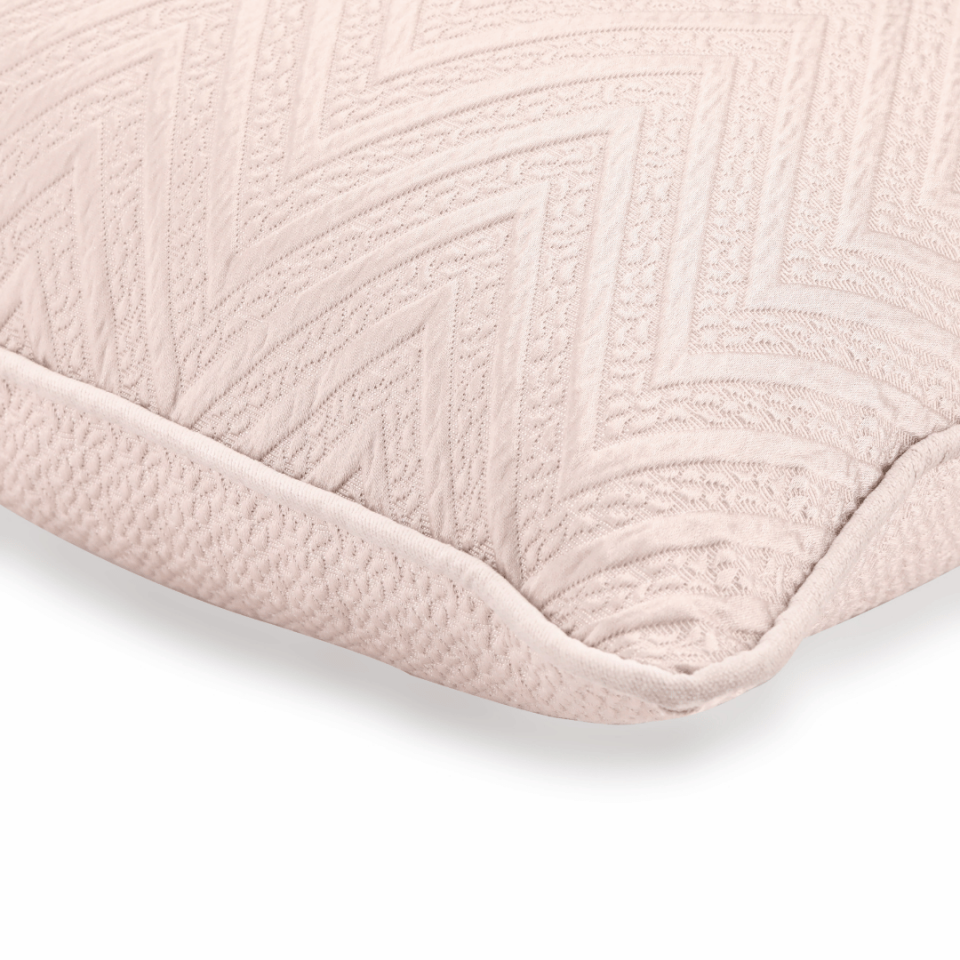 Fiona 45*45 Vizon Zigzag Saten Kırlent