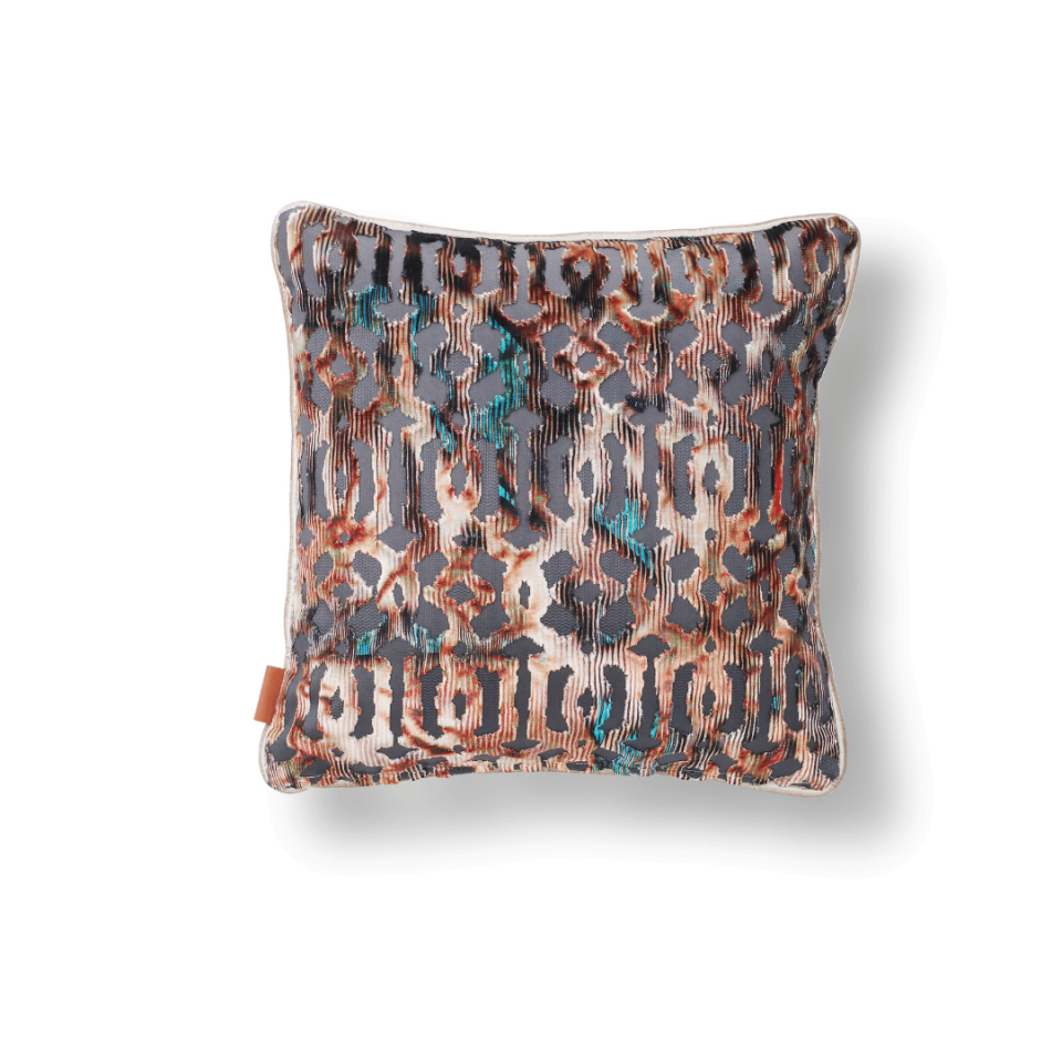 Celina Geo 45*45 Kahve Kadife Kırlent