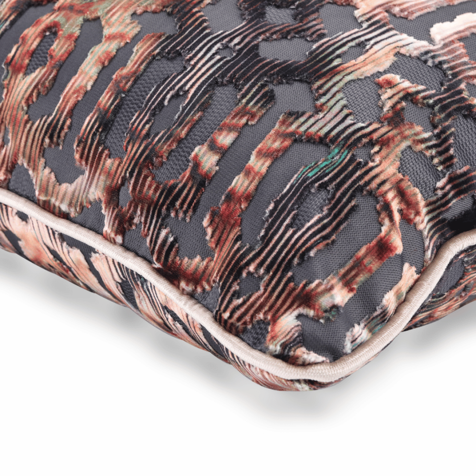 Celina Geo 45*45 Kahve Kadife Kırlent