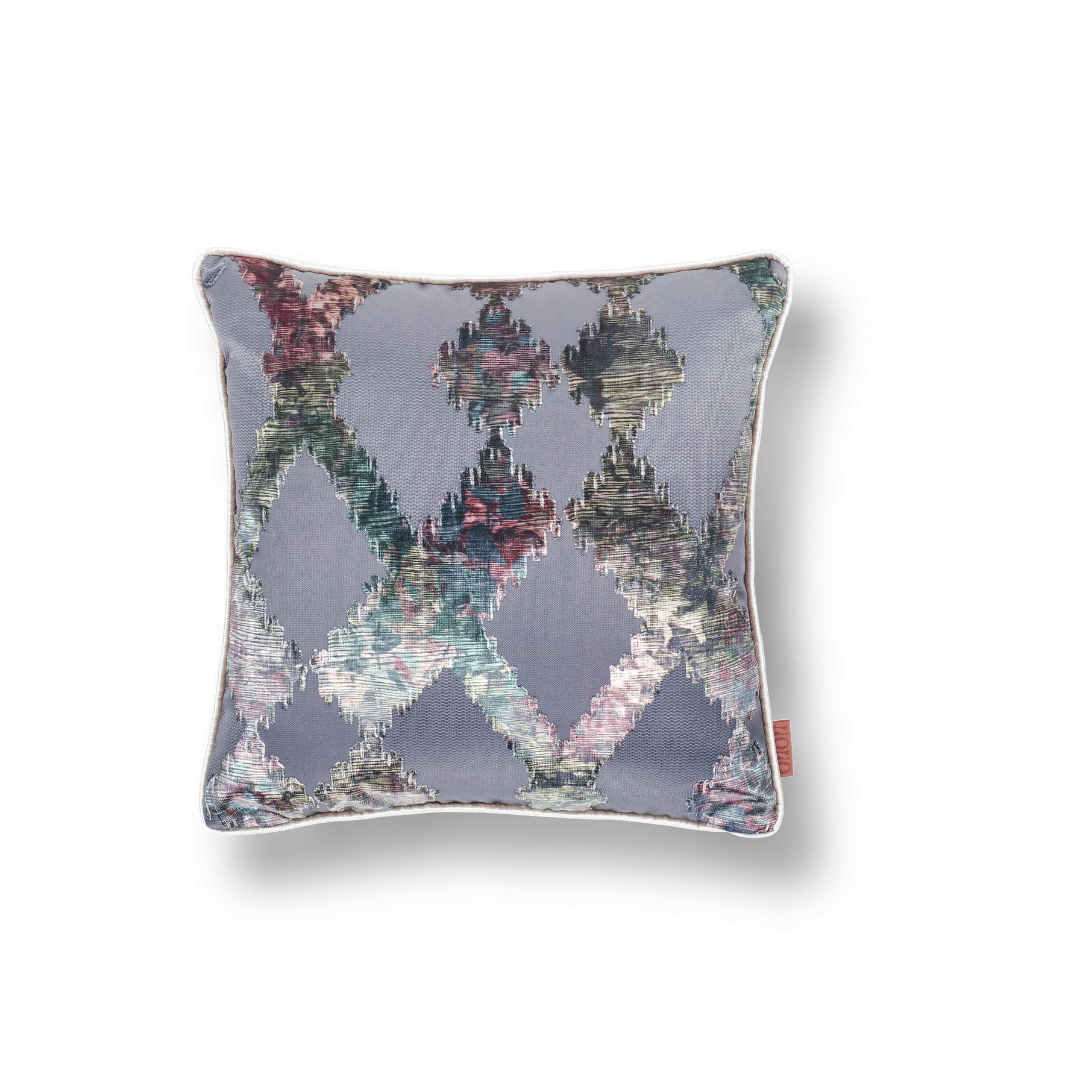 Celina Zigzag 45*45 Kahve Kadife Kırlent