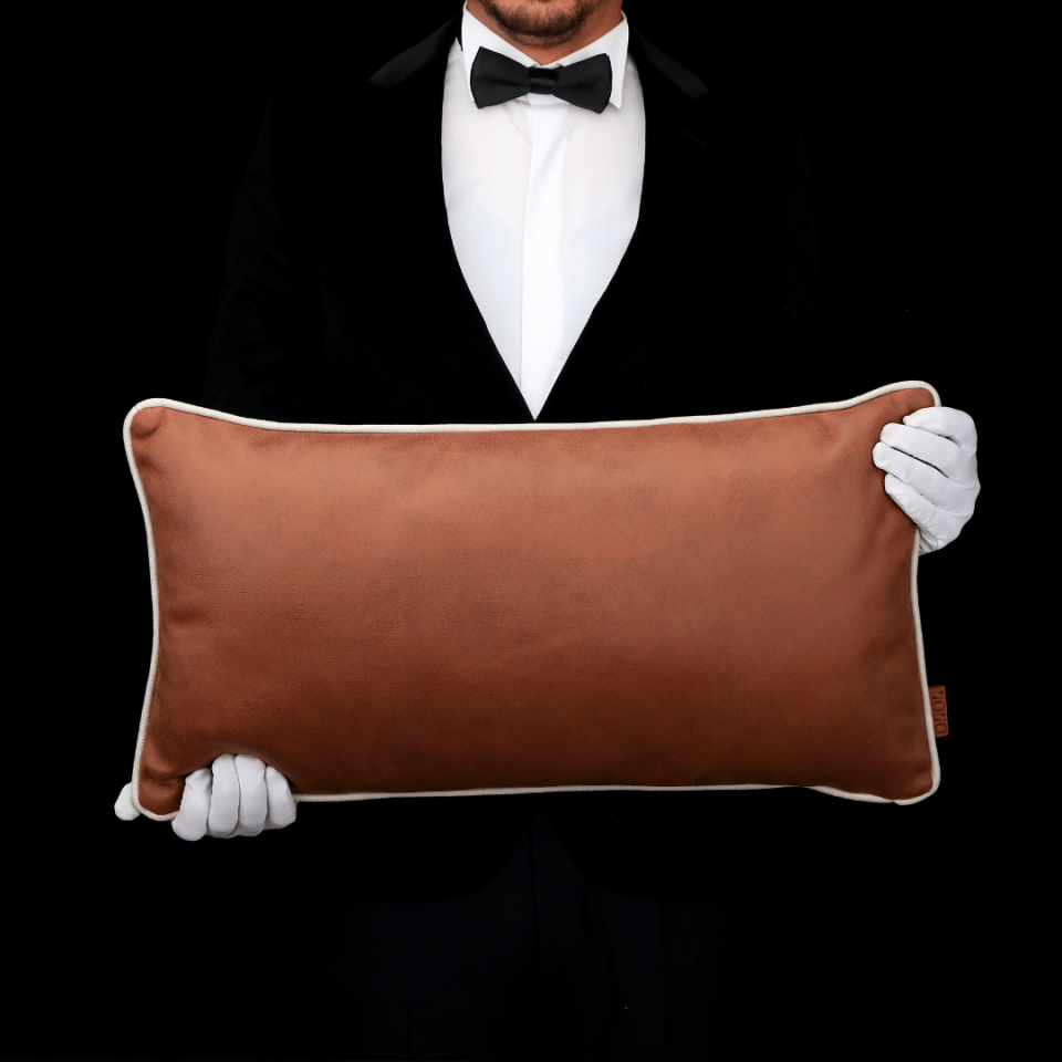 Country 35*65 Taba İtalyan Nubuk Kırlent